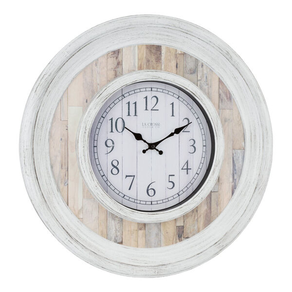 White Analog Wall Clock, image 2