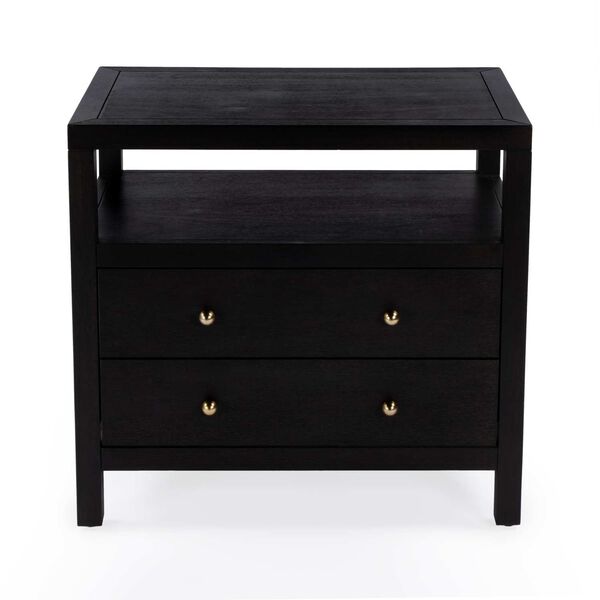 Celine Antique Coffee Two Drawer Wide Nightstand, image 2