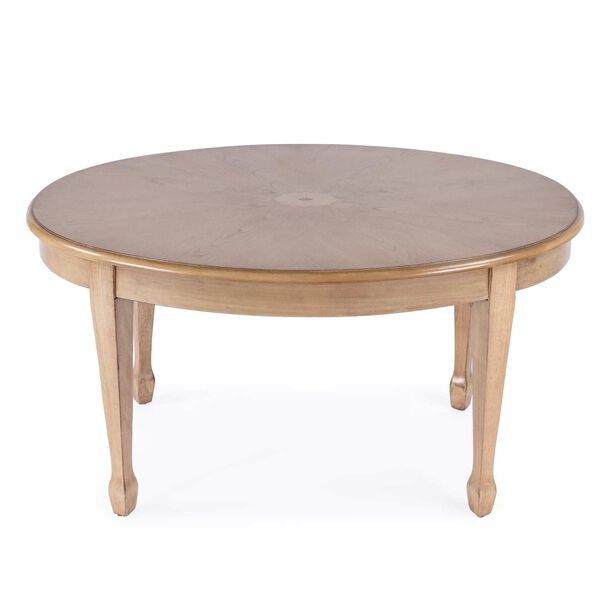 Clayton Cherry Oval Wood Coffee Table, image 4