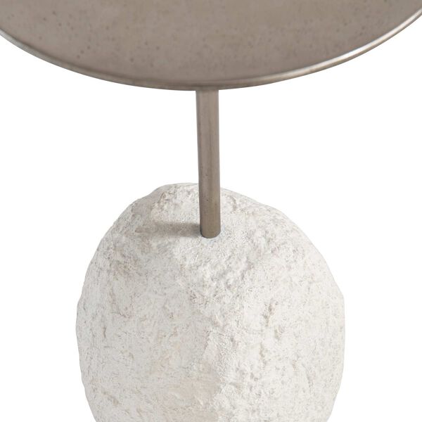 Trianon Silver and White Accent Table, image 5