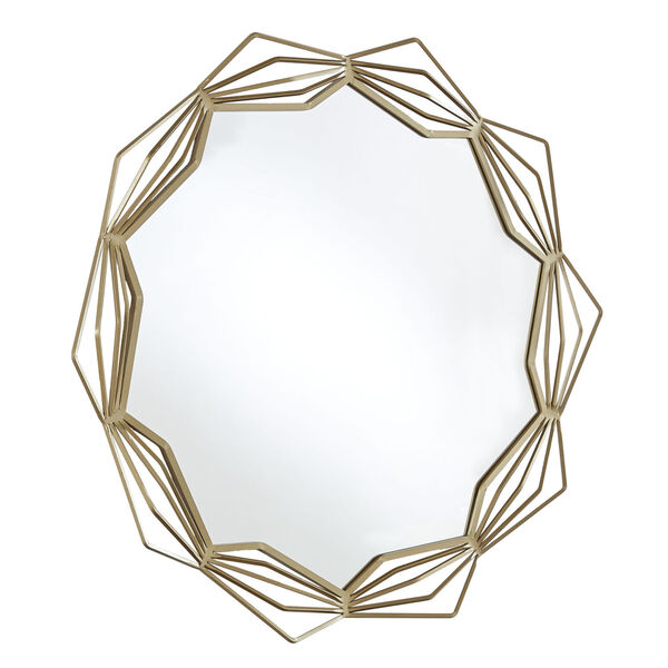 Christina Gold Star Geometric Frame Wall Mirror, image 2