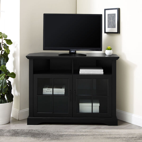 Columbus Solid Black TV Stand, image 3