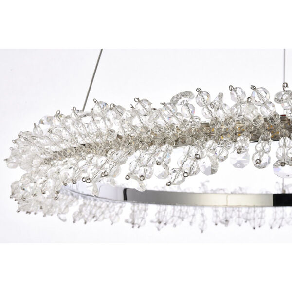 Laurel Chrome 26-Inch LED Chandelier with Royal Cut Clear Crystal, image 6