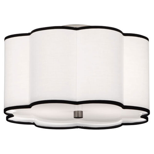 Axis Blackened Antique Nickel Two-Light Flush Mount, image 1