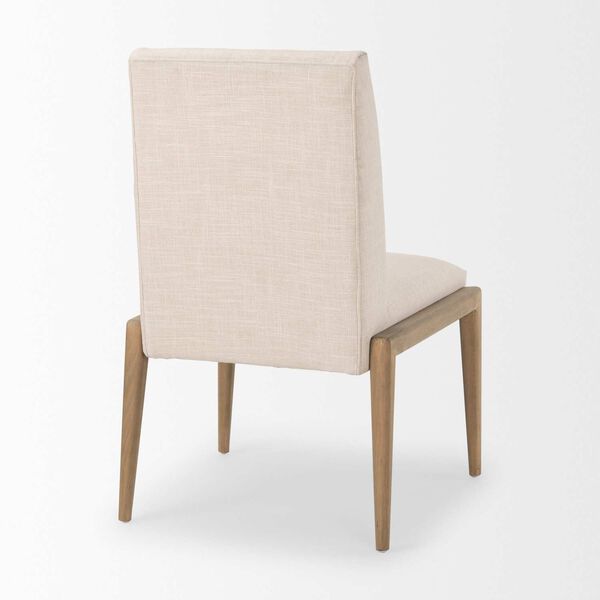 Palisades Cream Upholstery Armless Dining Chair, image 5