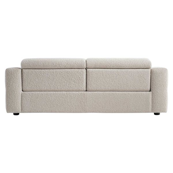 Lucca White and Black Fabric Power Motion Sofa, image 6