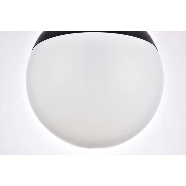 Eclipse Black and Frosted White 14-Inch One-Light Pendant, image 6