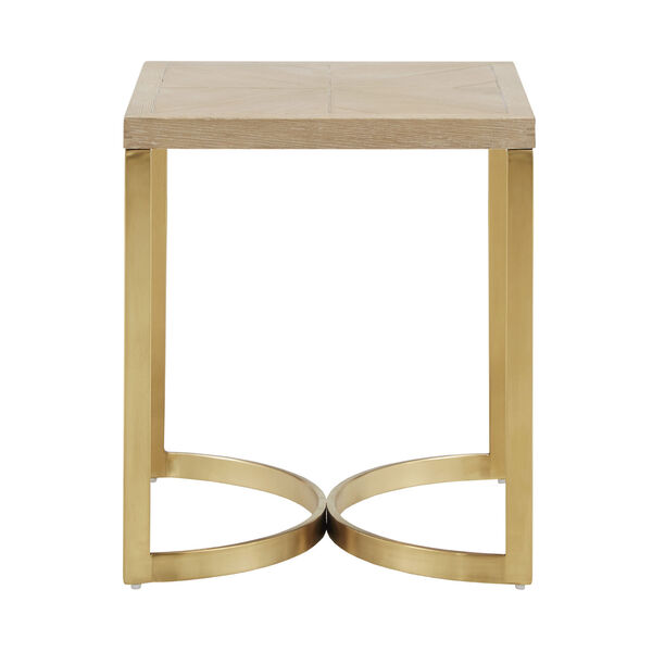 Collin Natural and Gold End Table, image 2