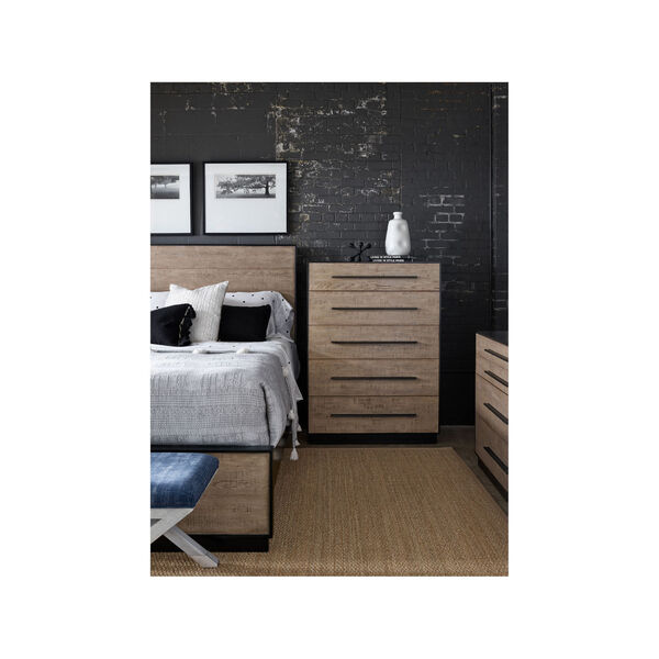 Calloway Beige and Black Drawer Chest, image 4