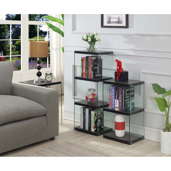 SoHo Weathered Gray Four-Tier Tower Bookcase, image 4