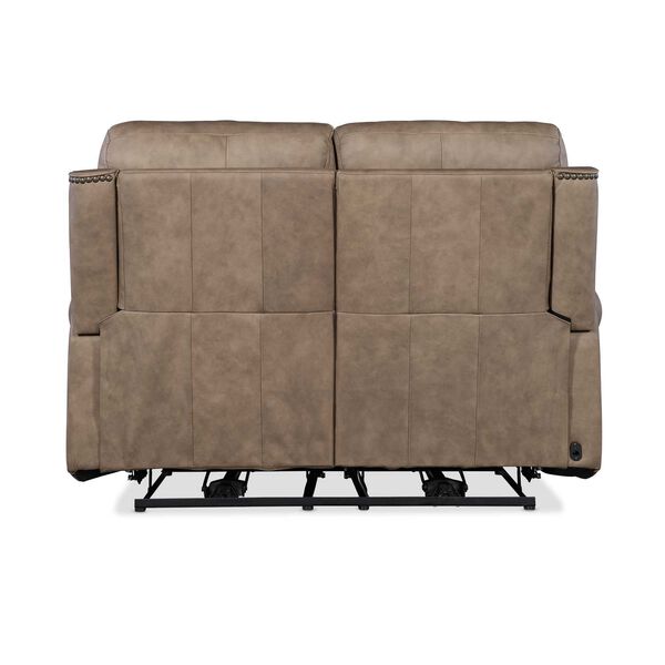 Light Brown Duncan Power Loveseat with Power Headrest and Lumbar, image 2