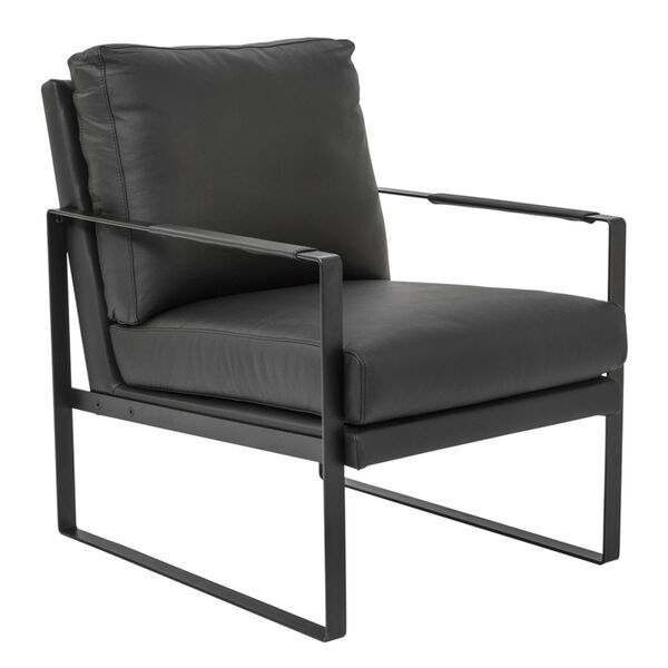Bettina Black 25-Inch Lounge Chair, image 2