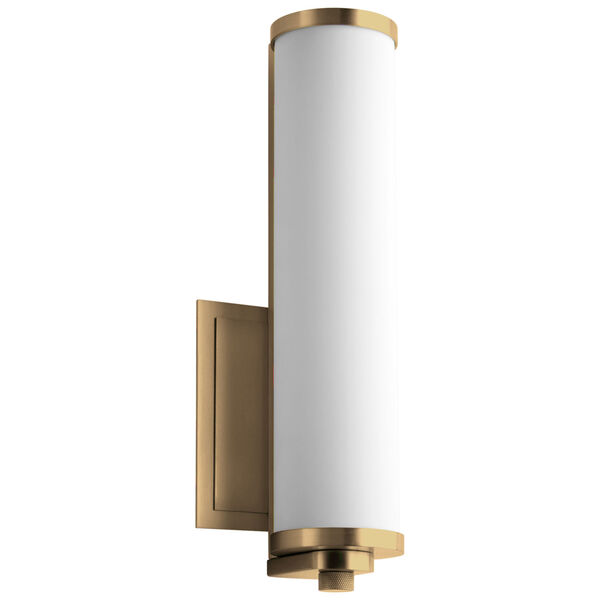 Tempus Aged Brass LED Wall Sconce, image 1