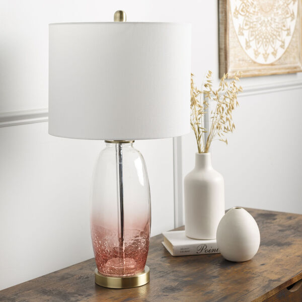 Manitoba Clean Pink and White Table Lamp, image 2