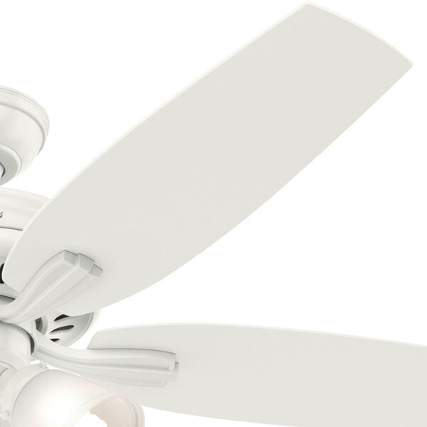 Newsome Fresh White 52-Inch Three-Light Fluorescent Adjustable Ceiling Fan, image 5