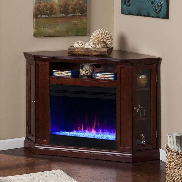 Claremont Cherry Color Changing Convertible Electric Fireplace, image 3
