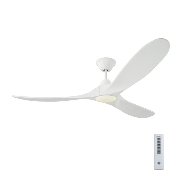 Maverick Matte White 60-Inch LED Ceiling Fan, image 4