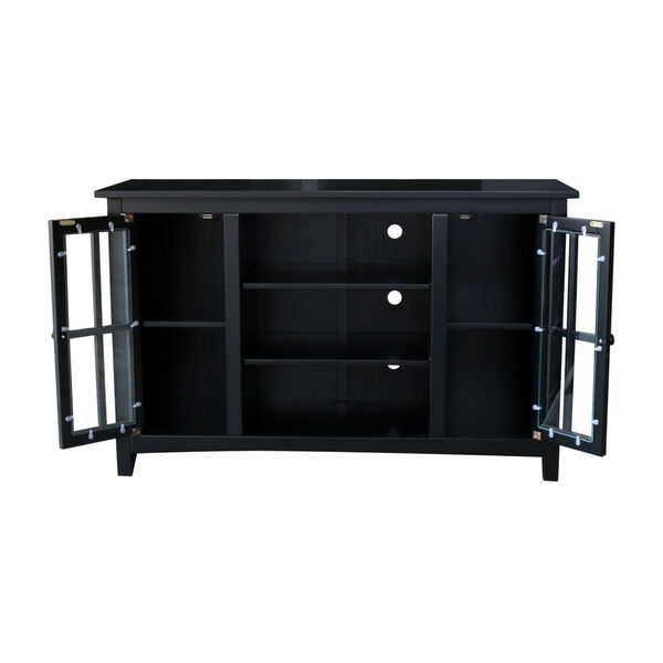 Black 48-Inch TV Stand with Two Door, image 3