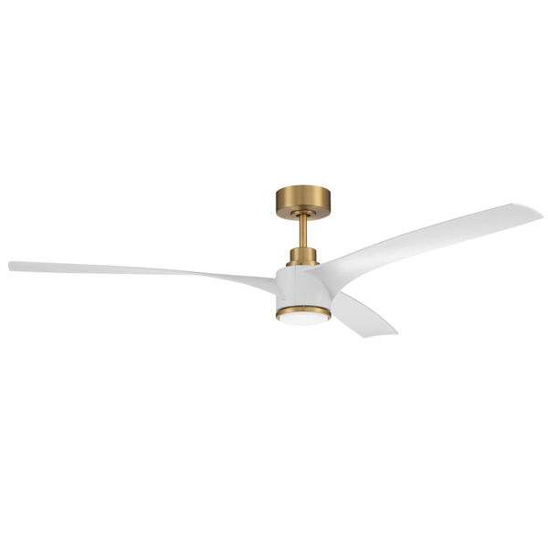 Phoebe Satin Brass 60-Inch LED Ceiling Fan, image 1