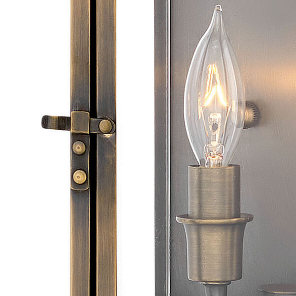 Hamilton Dark Antique Brass Two-Light Outdoor Small Wall Mount, image 3