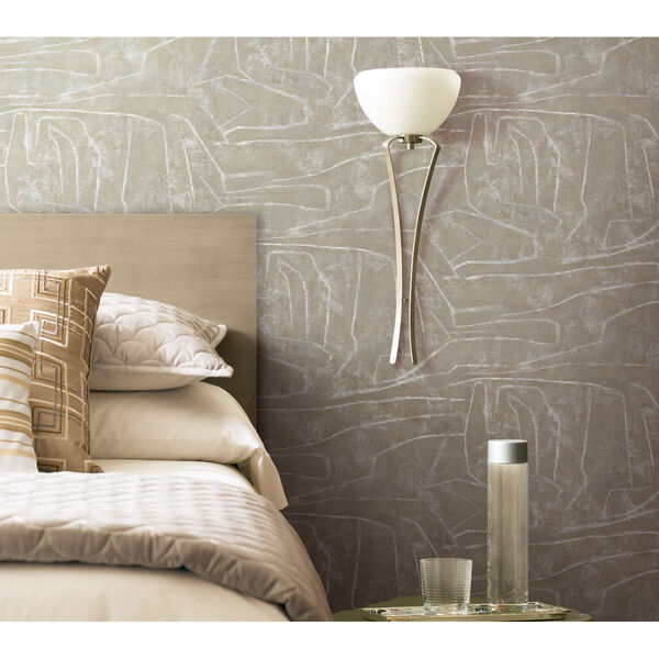 Urban Chalk Neutral and Pearl Peel and Stick Wallpaper, image 6