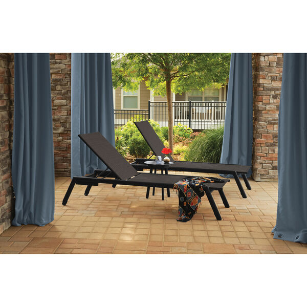 Eiland Carbon Chaise Lounge and End Table Set, 3-Piece, image 1
