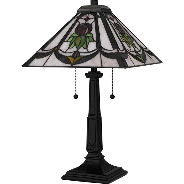 Collingwood Matte Black Two-Light Table Lamp, image 4