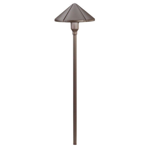 Six Groove Textured Architectural Bronze 23-Inch One-Light Landscape Path Light, image 2
