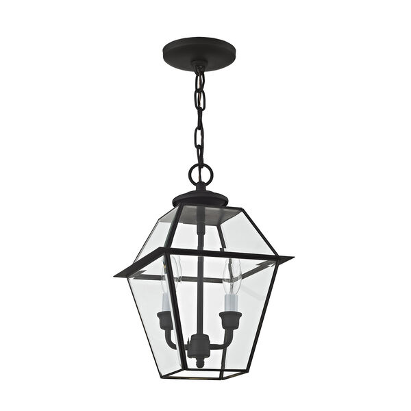 Westover Black Two-Light Outdoor Pendant, image 3