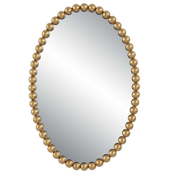 Serna Gold Oval Wall Mirror, image 2