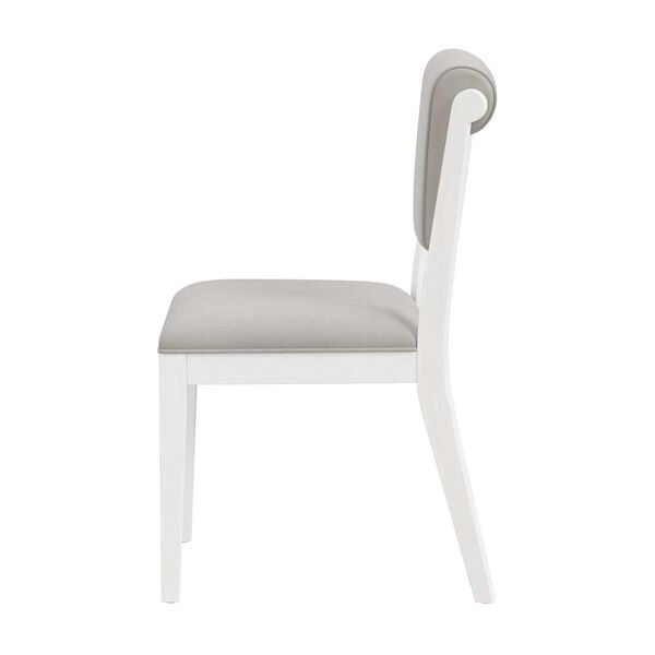 Clarion Sea White Wood and Upholstered Dining Chairs, Set of Two, image 9