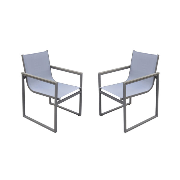 Bistro Gray Outdoor Patio Dining Chair, image 1