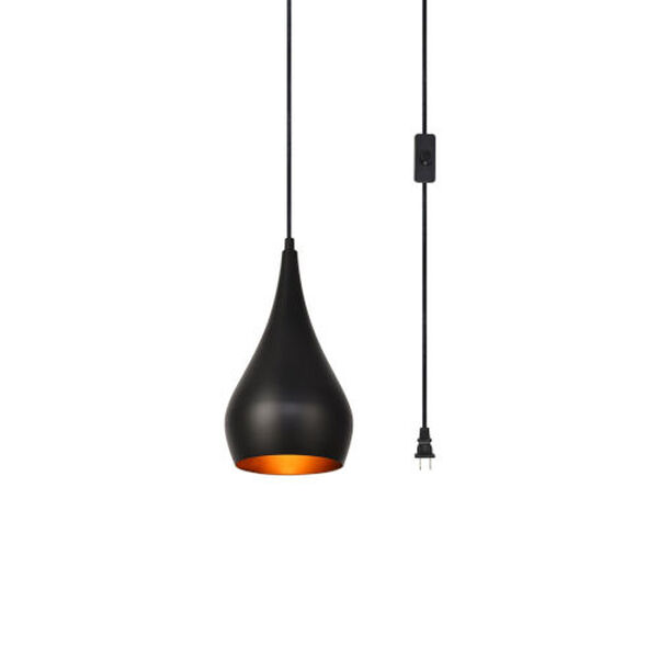 Nora Six-Inch One-Light Plug-In Pendant, image 3
