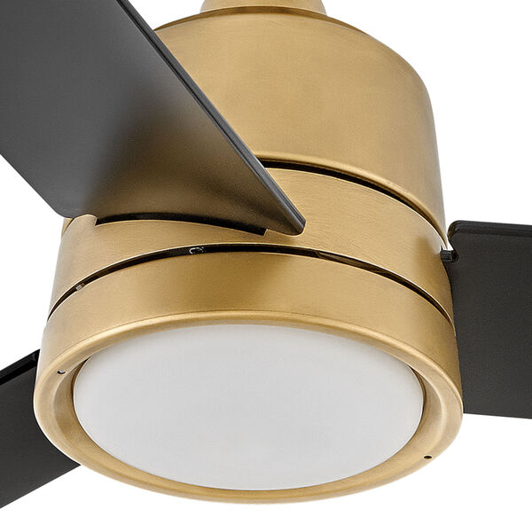 Chet Heritage Brass and Matte Black 36-Inch LED Ceiling Fan, image 6