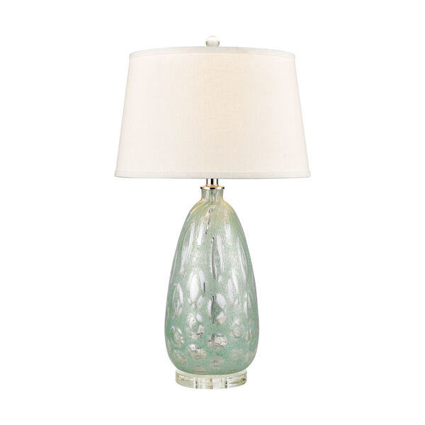 Bayside Blues Mint Bubble Gum and Clear One-Light Table Lamp, image 1