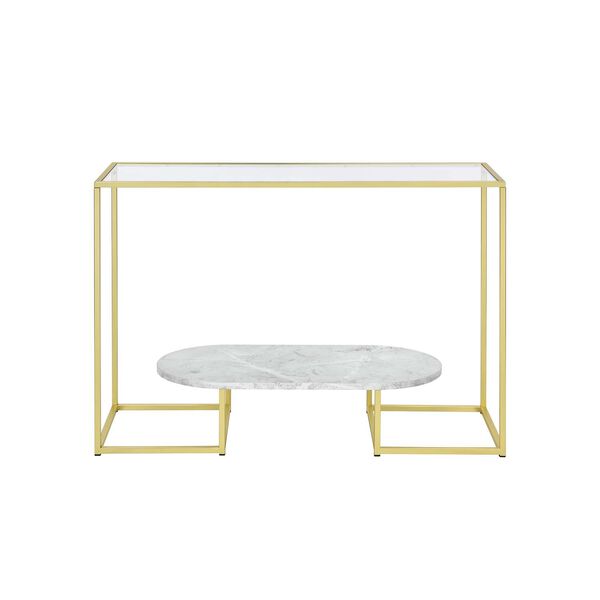 Nola Gold Sofa Console Table, image 1