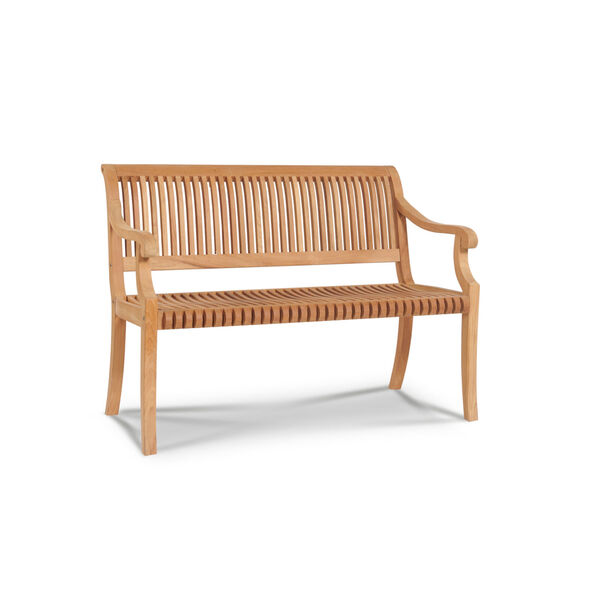 Palm Nature Sand Teak Two-Personteak Outdoor Bench, image 1
