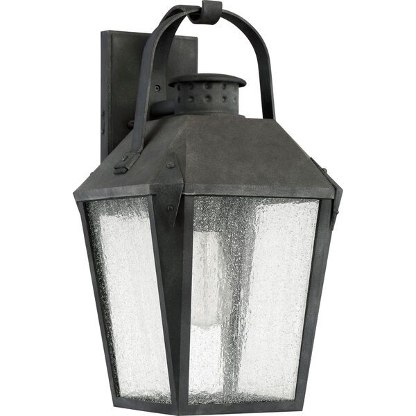 Carriage Mottled Black 10-Inch One-Light Outdoor Wall Lantern, image 2