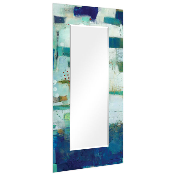 Crore Blue 72 x 36-Inch Rectangular Beveled Floor Mirror, image 2