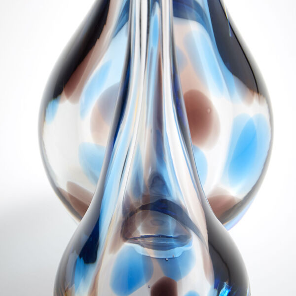 Amber and Blue Large Pandora Vase, image 3