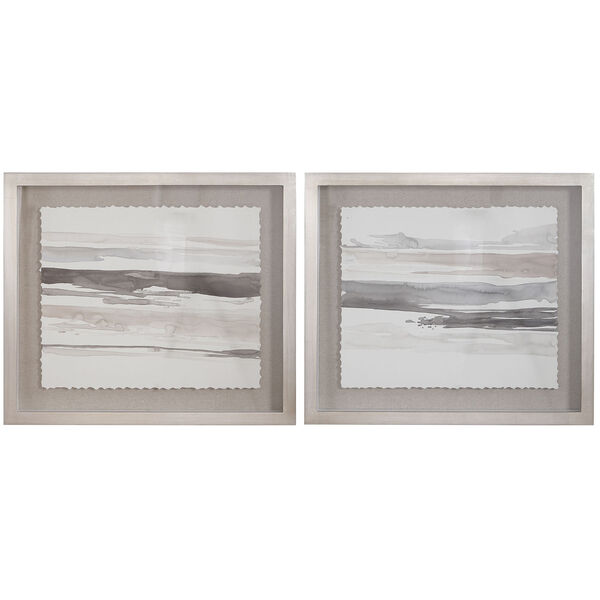 Neutral Charcoal Landscape Framed Print, Set of 2, image 2