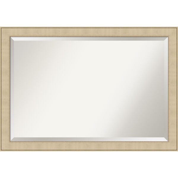 Honey and Silver 40W X 28H-Inch Bathroom Vanity Wall Mirror, image 1