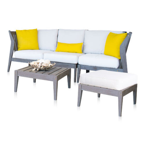 Poolside Air Blue Five-Piece Outdoor Sectional Set, image 1