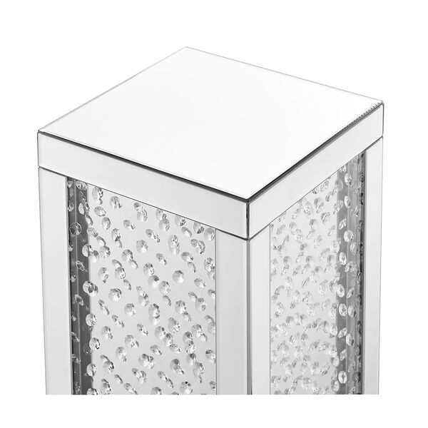 Modern Mirrored 20-Inch Crystal End Table, image 5