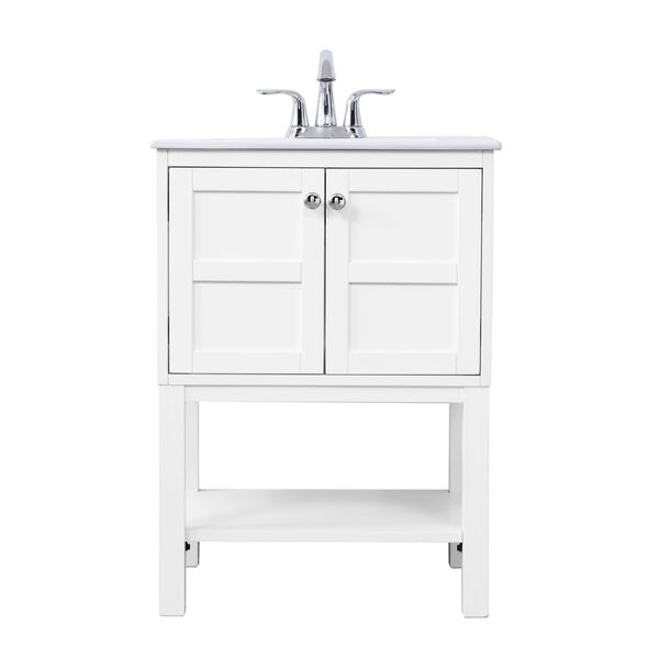 Mason White 24-Inch Vanity Sink Set, image 1