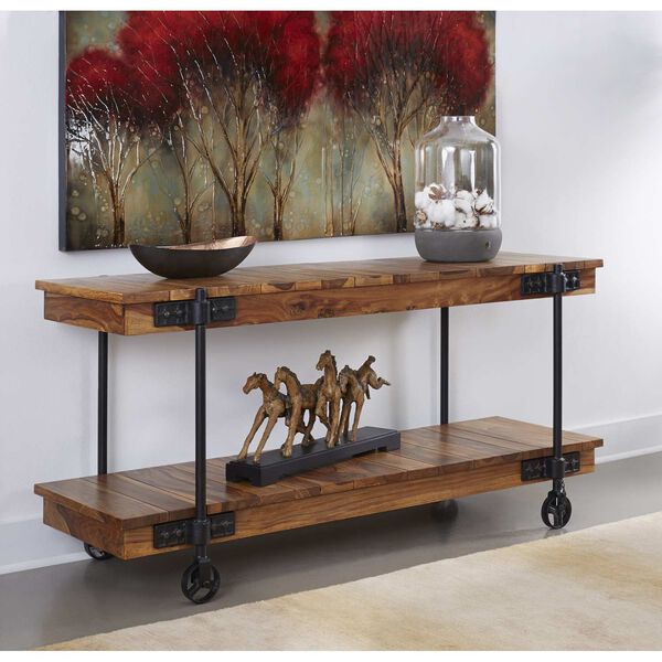 Kingston Brown and Black Console Table, image 2