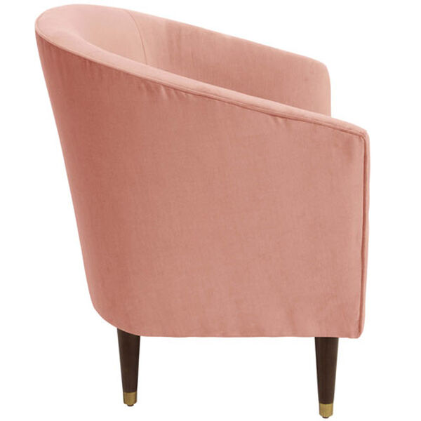 Velvet Blush 32-Inch Tufted Tub Chair, image 3