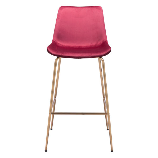 Tony Red and Gold Bar Stool, image 4