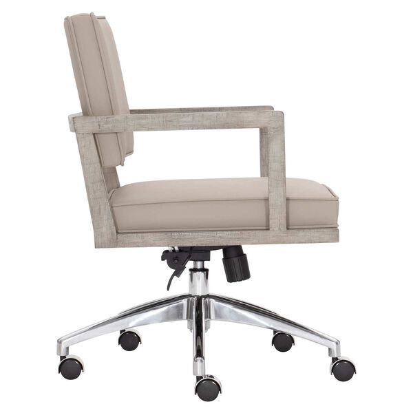 Davenport Taupe, Black and Stainless Steel Office Chair, image 2