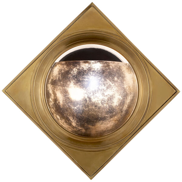Venice Sconce in Hand-Rubbed Antique Brass with Antique Mirror by Thomas O'Brien, image 1